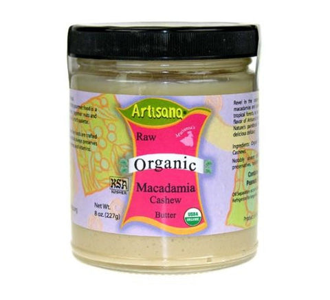 Macadamia-Cashew Butter, Raw, Organic, 8 oz.