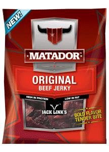 Matador Original Beef Jerky, 3 Oz Bags (Pack of 6)