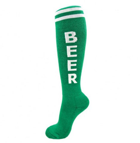 Beer Unisex Knee High Tube Socks in Various Colors