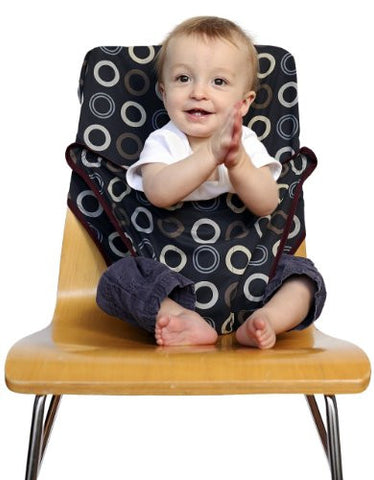 Totseat Chair Harness: The Washable and Squashable Travel High Chair in Coffee Bean