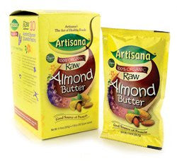 100% Organic Raw Almond Butter, 10 Packets, 1.19 oz (33.7 g) Each