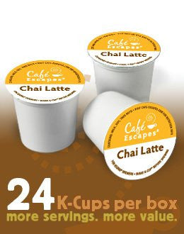 Café Escapes® Chai Latte Tea K-Cup® Packs, 24/Bx