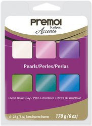 premo! Sculpey Accents Multipack ‐‐ Pearls, 6 x 1 oz