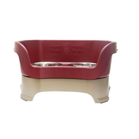 Medium Neater Feeder Deluxe - Reshippable Brown Box - Cranberry