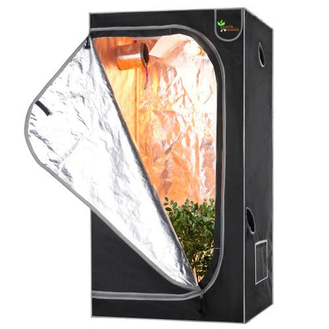 Earth Worth 32"X32"X63" Mylar Hydro Shanty Hydroponics Indoor Grow Tent - Earth Worth Quality at an Affordable Price!