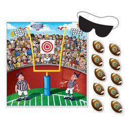 Pin The Ball Football Game (mask & 10 footballs included) Party Accessory  (1 count) (1/Pkg)