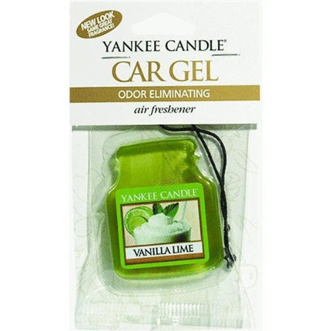 Yankee Candle Gel Car Jar Ultimate Hanging Odor Neutralizing Air Freshener Vanilla Lime Scent