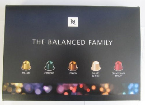 50 Nespresso Capsules Balanced Family Pack