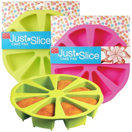 DCI Just a Slice Silicone Cake Pan, Pink or Green