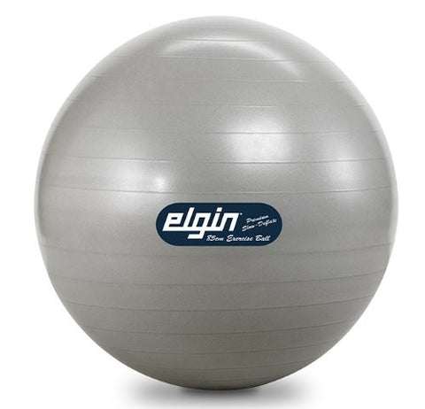 Elgin Commercial Duty Burst Resist Exercise Ball-Sizes Range 45 to 85 cm (Size: 85cm Silver)
