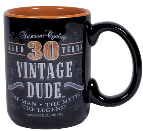 Vintage Dude Milestone Mug 30 years