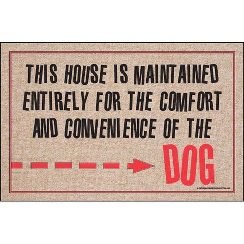 For The Comfort Of The Dog Doormat