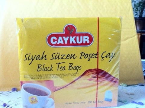 Instant Turkish Black Tea – 100 Tea Bags (Çaykur Siyah Süzme Çay – 100 Poşet)