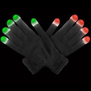 LED Gloves - Black