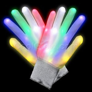 LED Rainbow Gloves