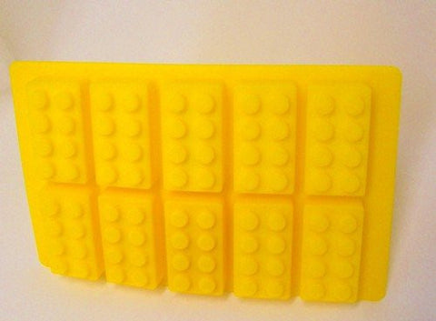 Building blocks Ice Cube Tray - Yellow