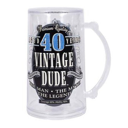 Vintage Dude Milestone Tankard 40 years