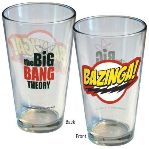 Big Bang Theory Bazinga Logo Pint Glass