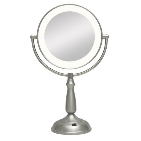 Zadro Products Next Generation Super Bright LED Lighted Vanity Mirror - Satin nickel (Color: Satin Nickel)
