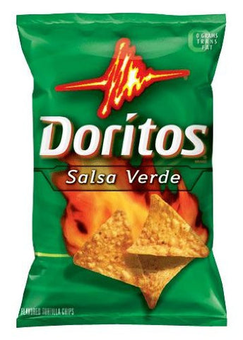 Doritos Salsa Verde Flavor Chips, 11.5 Oz Bags (Pack of 7)