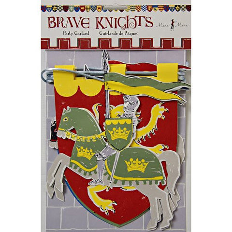 Brave knights garland - 8 ft long - 8 pennants