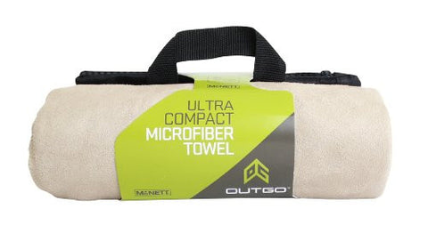 Outgo Microfiber MED Towel 20" X 40" - Khaki