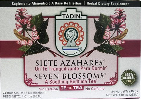 TADIN Medicinal Teas Siete Azahares(Seven Blossoms) 24 BAG