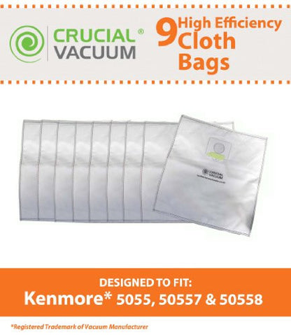 STYLE C 5055, 50557, 50558 BAG 9PK MADE TO FIT KENMORE