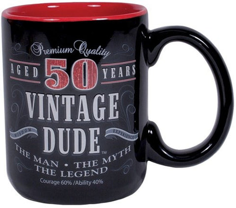 Vintage Dude Milestone Mug 50 years