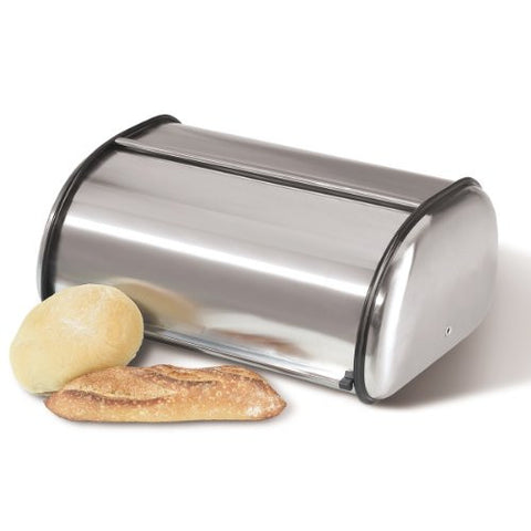 Oggi 7027 Stainless Steel Roll Top Bread Box