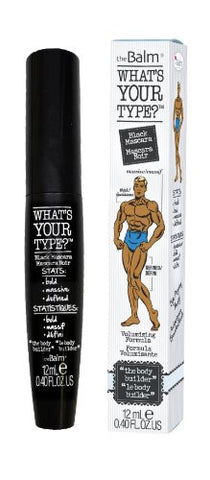 The Balm What's Your Type Mascara, Body Builder Black, 0.40 Ounce