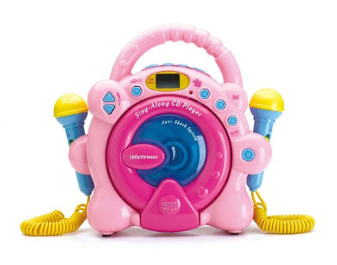 DELUXE SING ALONG CD PLAYER HOT PINK