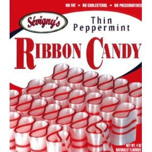Thin Peppermint Ribbon Candy 4oz. Box