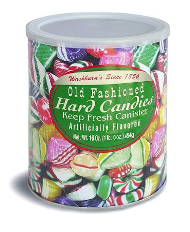 Washburn's Old Fashioned Hard Candy 16 Oz Canister