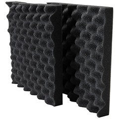 Acoustic Foam 1-1/2" x 12" x 12" 2 Pieces UL 94