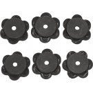 Authentic Custom Decor Rubber Stoppers for Garden Flags - SIX (6) Pack