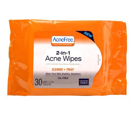 ACNEFREE 2in1 Acne Wipes 30ct