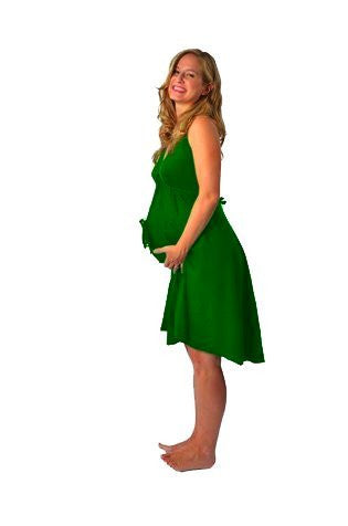 Pretty Pushers Original Disposable Delivery Gown Tie Neck - Green
