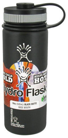 Flask Wide Mouth with Hydro Flip 18 oz - Black Butte