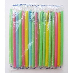 70 Super Wide Milkshake Straws - 9" [ Individually Wrapped ]