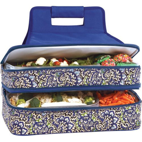 Entertainer Hot & Cold Food Carrier (Color: English Paisley)