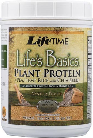 Life's Basics Plant Protein Vanilla Powder - 1.16 lb
