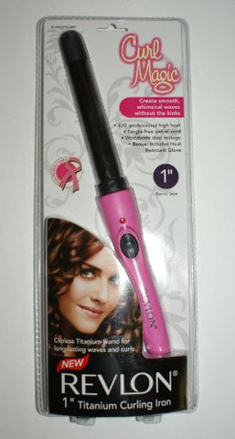 1" Curl Collection Clipless Titanium Curl Wand