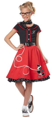 50's Sweetheart/Child - Black/Red (XL 12-14)