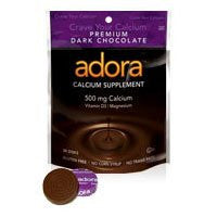 Adora Dark Chocolate Calcium Disk 12/30 CT