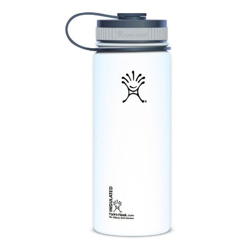 Flask Wide Mouth 18 oz. - Arctic White