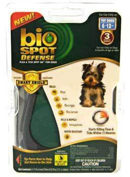 Bio Spot Defense Flea & Tick Spot On for Dogs 6-12lb 3M Smart Shield Applicator