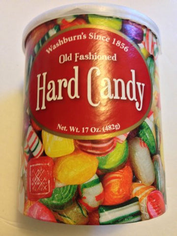 Washburns Old Fashioned Hard Candy 17 Oz Canister