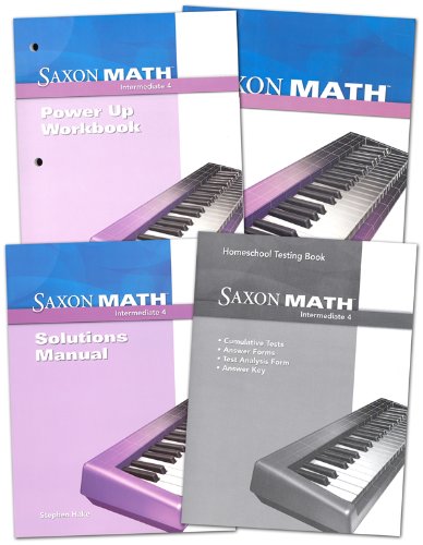 Saxon Homeschool Intermediate 4 Homeschool Package, 2013 - Hardcover
