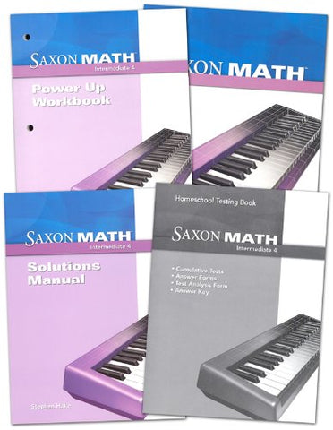 Saxon Homeschool Intermediate 4 Homeschool Package, 2013 - Hardcover